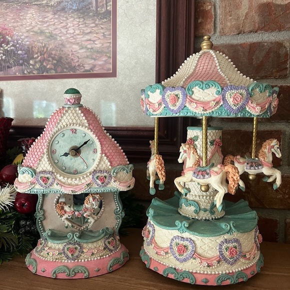 Rare Vintage Victorian Carousel Horse Trinket Collection - Picture 2 of 6